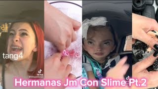 ✨️ Mejores Tiktoks de @HermanasJM con Slime✨️