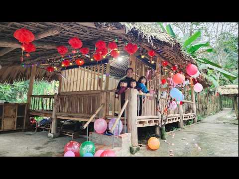 Decorating the House for Tet, the First Tet in the New Home | Ly tieu tieu