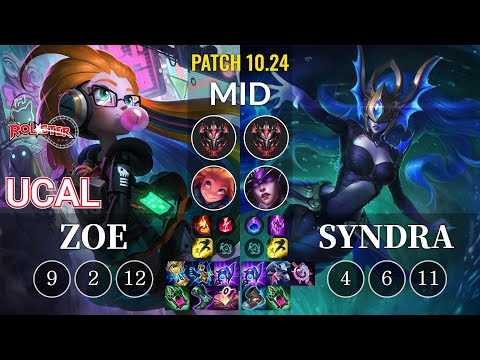 KT Ucal Zoe vs Syndra Mid - KR Patch 10.24
