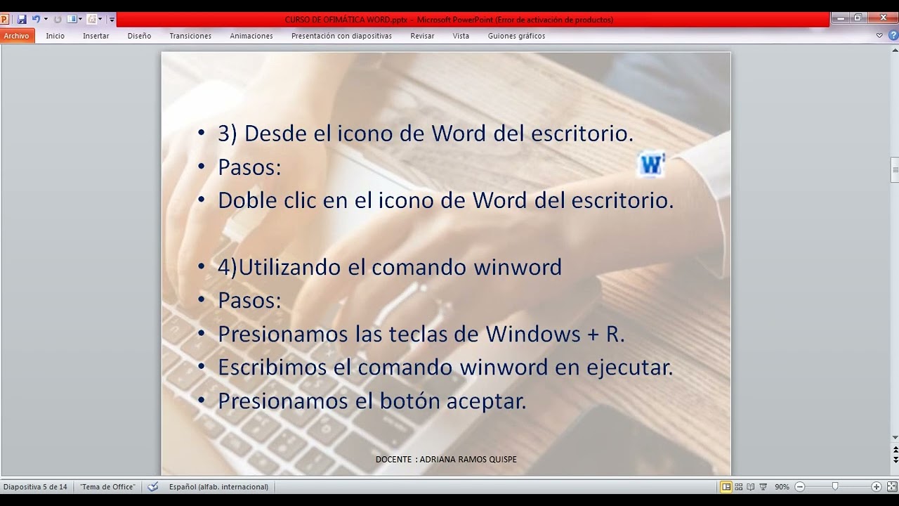 WORD CLASE 2
