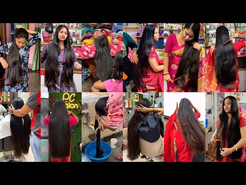 Silky Long Hair Play, Combing & Salon Hair Wash ✨ | Relaxing Hair Care ASMR