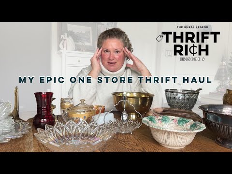 EPISODE 9 THRIFT RICH | My Epic ONE Store Thrift Haul - Goodwill Finds for my home and resell