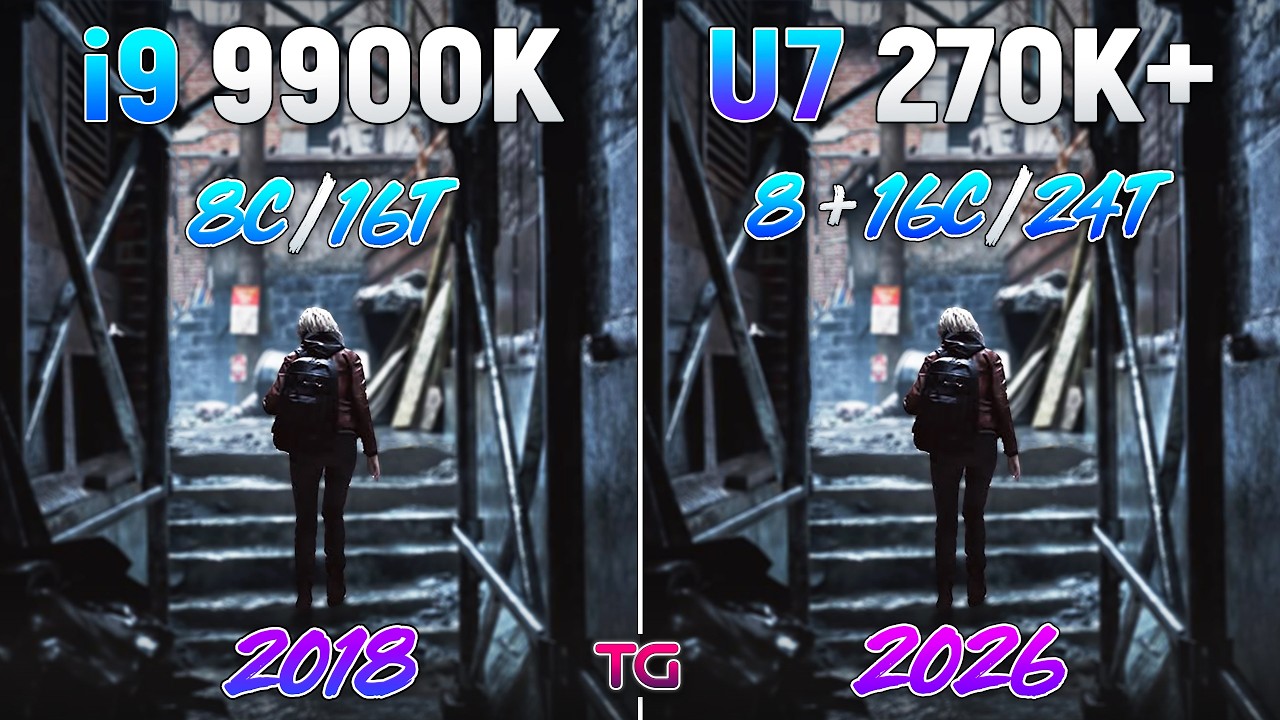 i9 9900K vs Ultra 7 270K Plus - 8 Years Difference