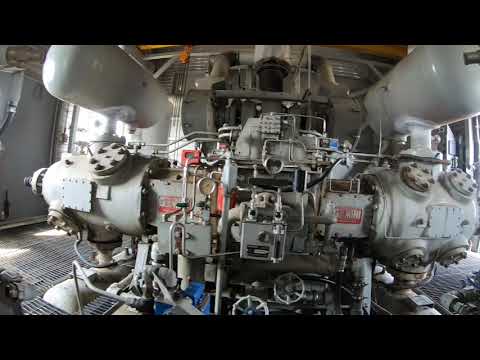 CAT G3512LE Gemini D602 2-Stg Sweet Recip Compressor Unit #1073