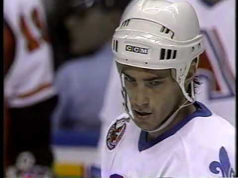 October 13 1992 NHL Hockey Philadelphia Flyers Quebec Nordiques Eric Lindros first game Quebec Pt.2