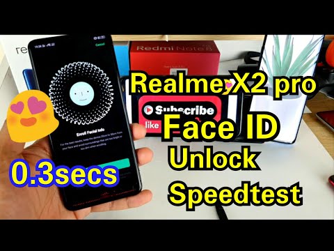 Realme x2 pro face id  unlocking speedtest review