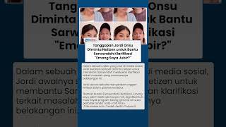 Netizen Minta Jordi Onsu Klarifikasi soal Sarwendah, Jawabannya Menyentil: Emang Saya Jubir?