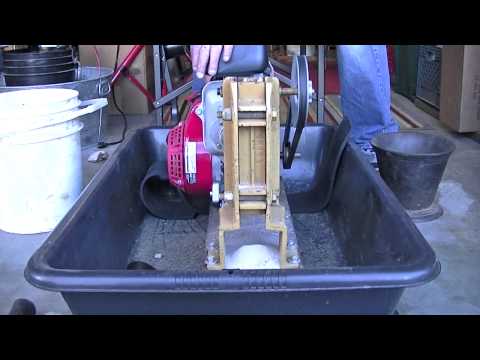 Crushing Gold from Quartz