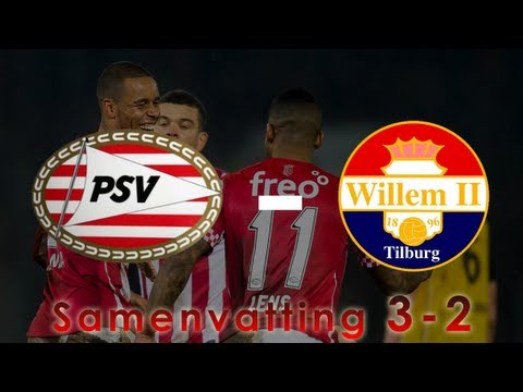PSV - Willem II 3-2 Samenvatting | 20-10-2012 2012/2013