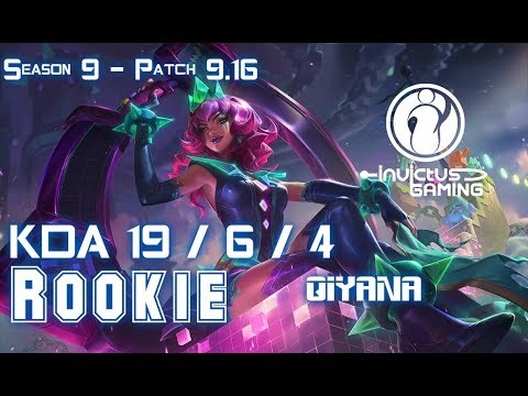 IG Rookie QIYANA vs AATROX Mid - Patch 9.16 KR Ranked