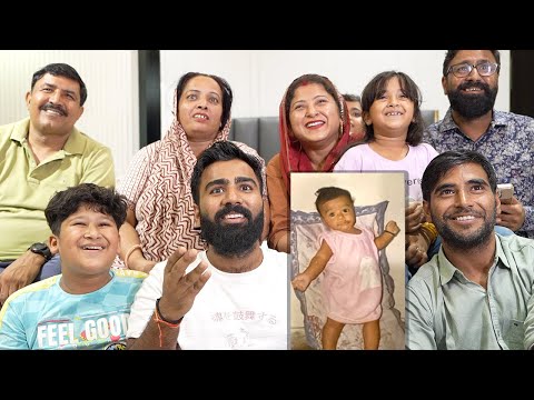 Reacting to my childhood photos with family 😅
