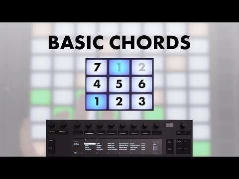 Chords on Ableton Push? EASY! (Introduction tutorial on how to play chords)