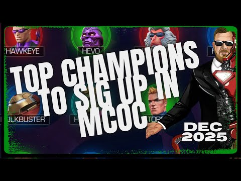The BEST Champions To Use Signature Stones On In MCOC! January 2026 MCOC Ranking Series Vid 14