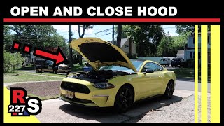 How to Open and Close Hood (2015-2023 Mustang)