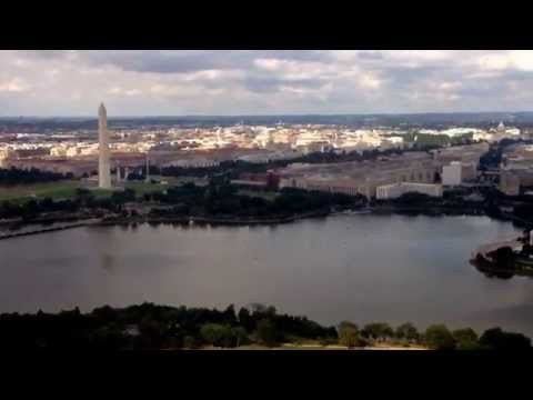RDU DCA Flight Embraer 145 - Best Ever Landing over all major Washington National Mall Landmarks