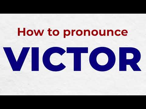 How to Pronounce  VICTOR In French correctly | French Pronunciation