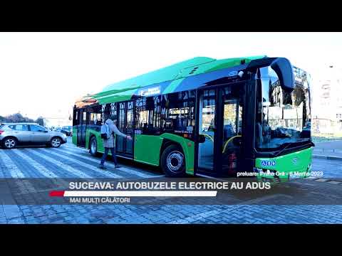 Suceava: autobuzele electrice au adus mai mulți călători