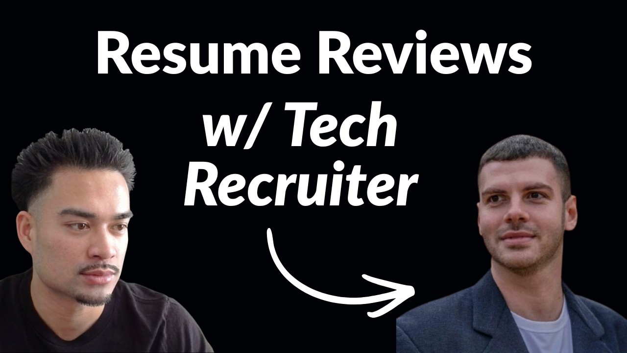 Resume Reviews w/ Tech Recruiter