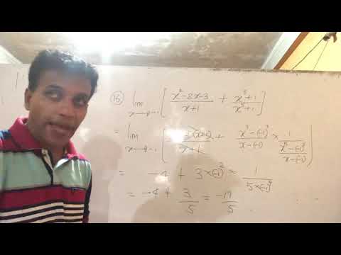 COMBINED MATHS Revision on LIMITS  Video 2 by SHAMsir