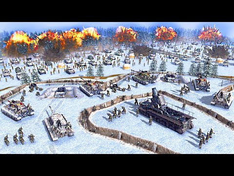 Full-Scale 5,000 US ARMY Invasion of WW2 TRENCH FORTRESS ~ German Army! - Gates of Hell