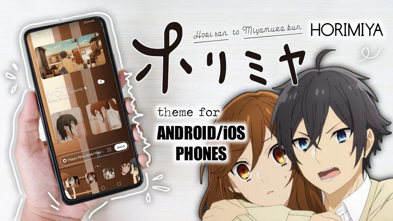 🥟 how to make an anime theme on your phone - horimiya (all icons customized)