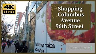 Shopping at Columbus Avenue 96th Street   Walk around NY 2021 4K