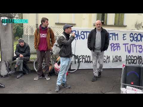 12.11.22-Padova-Conferenza stampa in via Melette dopo lo sgombero-Dino (Adl Cobas)