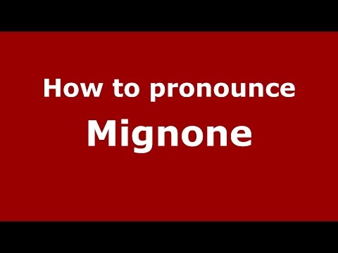 How to pronounce Mignone (Spanish/Argentina) - PronounceNames.com
