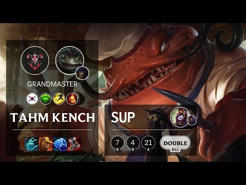 Tahm Kench Support vs Lulu - KR Grandmaster Patch 11.14