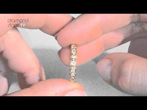 HG35 -  0.50ct Emily Full Diamond Eternity Ring In 18K Gold