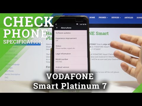 VODAFONE Smart Platinum 7 – Open Phone Specifications & Read Device Information