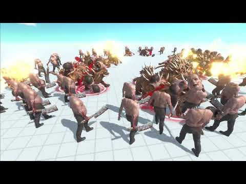 Animal Revolt Battle Simulator - headless hulk vs hellhound 1-1 2-2 - Pepsi Gaming