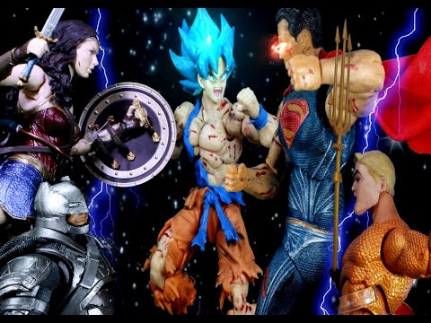 Goku vs Justice League Part 2 (stop motion)