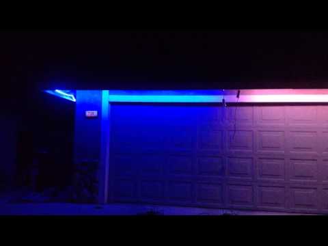 Light Show 2013 - Testing RGB Strips as Under Eves Flood Lights