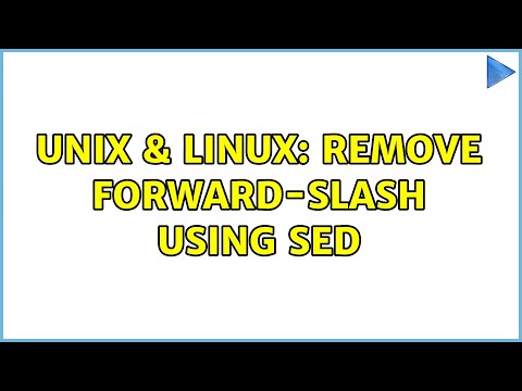 Unix Linux Remove Forward Slash Using Sed 4 Solutions