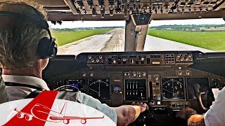 Boeing 747 COCKPIT VIEW - TAKE-OFF Buenos Aires EZE