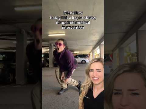 He took “break a leg” literally 😳