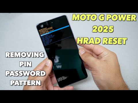 Moto G power 2025  How to Hard Reset Removing PIN, Password, pattern No PC
