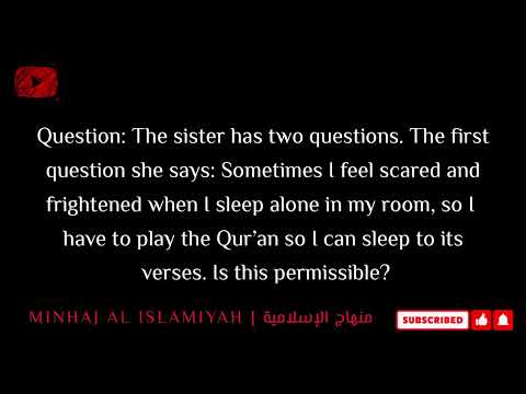 Playing the Quran while sleeping; is this permissible? | Shaykh Bin Baaz