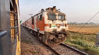 BACK TO BACK TRAIN CROSSINGS ONBOARD MEMU TRAIN | Indian Railways