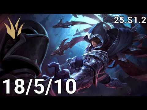 Talon Jungle vs Lee Sin - EUW grandmaster | Patch 25.S1.2