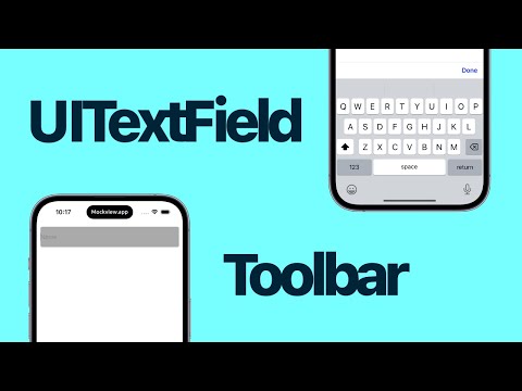 [Swift 5.7 | UIKit] - How to add a Toolbar and Done Button to a UITextField