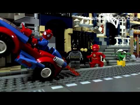 Vidéo LEGO Juniors 10665 : Spider-Man: Poursuite avec la Spider-Car