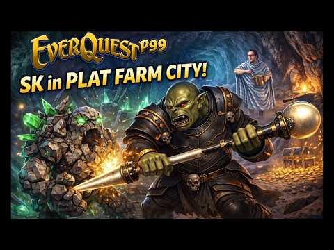 EverQuest P99 PLAT FARM CITY! Lvl 56 Shadow Knight Cleric Duo REVENGE at Geonids in Wakening Lands