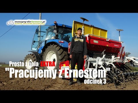 hqdefault Pracujemy z Ernestem 3: Siew pszenicy, w polu New Holland T6 i Pottinger Vitasem 302A