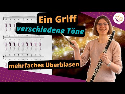Mit einem Griff verschiedene Töne spielen - mehrfaches Überblasen