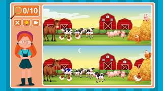 Viki Spotter: The Farm, Level 5 Walkthrough, 1080p/60FPS.