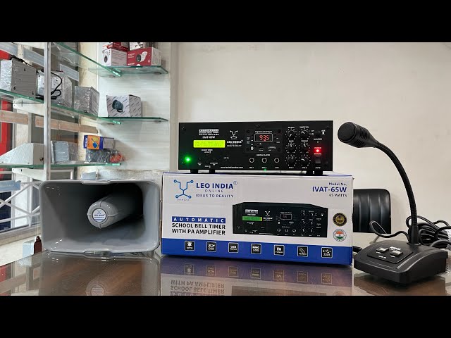 Automatic Bell Timer - Automatic School Bell timer with PA AMPLIFIER ...
