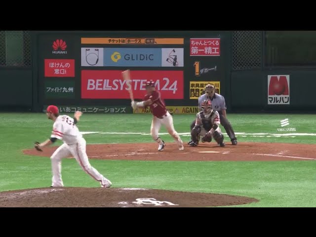 【9回表】イーグルス・銀次がライト前に勝ち越しタイムリーを放つ!! 2017/7/11 H-E