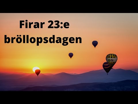 Firar 23:e bröllopsdagen